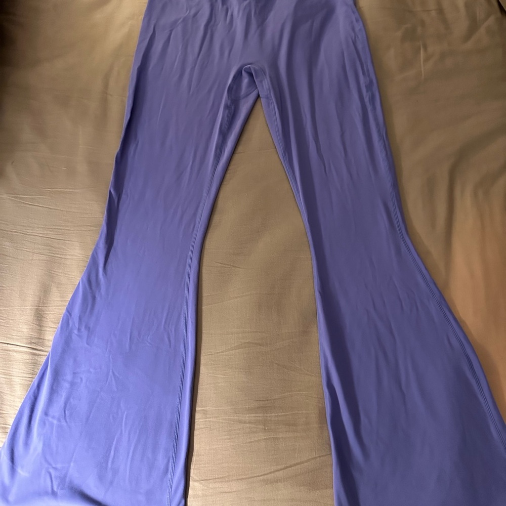 Purple Flared Yoga Pants